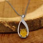 گردنبند شرف الشمس زنانه نقره طرح منصوره + حکاکی - Image 2