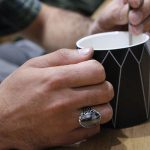 انگشتر حدید صینی نقره مردانه طرح غفار +حکاکی‌‌‌ - Image 4