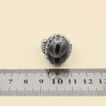 انگشتر حدید صینی نقره مردانه طرح غفار +حکاکی‌‌‌ - Image 5