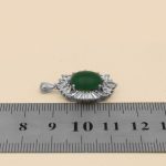 گردنبند یشم نقره زنانه طرح مهتاب - Image 4