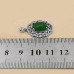 گردنبند یشم نقره زنانه طرح ملوک - Image 4