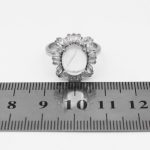 انگشتر در نجف نقره زنانه طرح آفتابگردان - Image 4