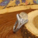انگشتر در نجف نقره زنانه طرح کوکب - Image 3