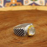 انگشتر در نجف نقره مردانه طرح سلام - Image 2