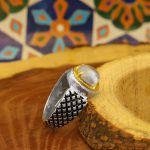 انگشتر در نجف نقره مردانه طرح سلام - Image 3