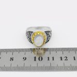 انگشتر در نجف نقره مردانه طرح سقا - Image 5