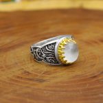 انگشتر در نجف نقره مردانه طرح سقا - Image 2