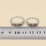 ست حلقه نقره زنانه و مردانه طرح ترنم - Image 4