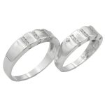 ست حلقه نقره زنانه و مردانه طرح شاهزاده