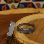 ست حلقه نقره زنانه و مردانه طرح تحفه - Image 3