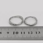 ست حلقه نقره زنانه و مردانه طرح کرانه - Image 4