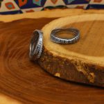 ست حلقه نقره زنانه و مردانه طرح کرانه - Image 2