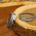 ست حلقه نقره زنانه و مردانه طرح وصلت - Image 2