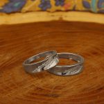 ست حلقه نقره زنانه و مردانه طرح وصلت - Image 3