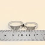 ست حلقه نقره زنانه و مردانه طرح نشان - Image 4