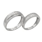 ست حلقه نقره زنانه و مردانه طرح تعهد