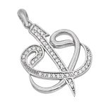 گردنبند فانتزی دخترانه نقره طرح ماندانا