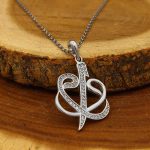 گردنبند فانتزی دخترانه نقره طرح ماندانا - Image 2