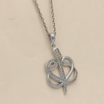 گردنبند فانتزی دخترانه نقره طرح ماندانا - Image 3
