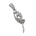 گردنبند فانتزی دخترانه نقره طرح بالرین