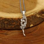 گردنبند فانتزی دخترانه نقره طرح بالرین - Image 2