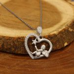 گردنبند فانتزی دخترانه نقره طرح آنجل - Image 2