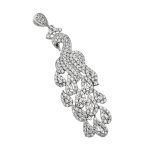 گردنبند فانتزی دخترانه نقره طرح طاووس