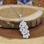 گردنبند فانتزی دخترانه نقره طرح طاووس - Image 2