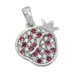 گردنبند فانتزی دخترانه نقره طرح انار