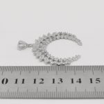 گردنبند فانتزی دخترانه نقره طرح ماه - Image 4