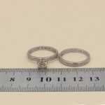 حلقه و پشت حلقه نقره زنانه طرح معصومه - Image 4