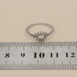 حلقه نقره دخترانه طرح عین - Image 4