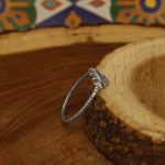 حلقه نقره دخترانه طرح عین - Image 2