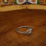 حلقه نقره دخترانه طرح عین - Image 3