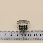 انگشتر چند سنگ نقره مردانه دست ساز طرح منان - Image 5