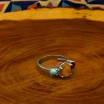 انگشتر چند سنگ نقره زنانه طرح ملودی - Image 2