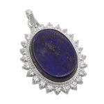 گردنبند لاجورد نقره زنانه دست ساز طرح افسانه