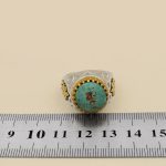 انگشتر فیروزه نیشابوری نقره مردانه طرح مناره - Image 5