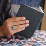 انگشتر فیروزه نیشابوری نقره مردانه دست ساز طرح شعبان - Image 3