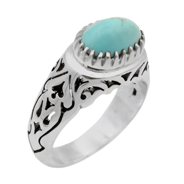 2-1-440 turquoise-shapor-man-ring(1) انگشتر فیروزه مردانه نقره دست ساز مجلسی