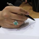 انگشتر فیروزه نیشابوری نقره مردانه دست ساز طرح عمران - Image 5