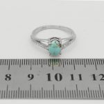 انگشتر فیروزه نیشابوری نقره زنانه طرح چیکا - Image 4