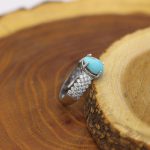 انگشتر فیروزه نیشابوری نقره زنانه طرح سهیلا - Image 3