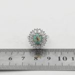 انگشتر فیروزه نیشابوری نقره زنانه طرح لعیا - Image 4