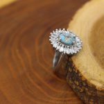 انگشتر فیروزه نیشابوری نقره زنانه طرح لعیا - Image 3