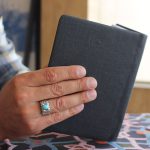 انگشتر فیروزه نیشابوری نقره مردانه دست ساز طرح مازیار - Image 4