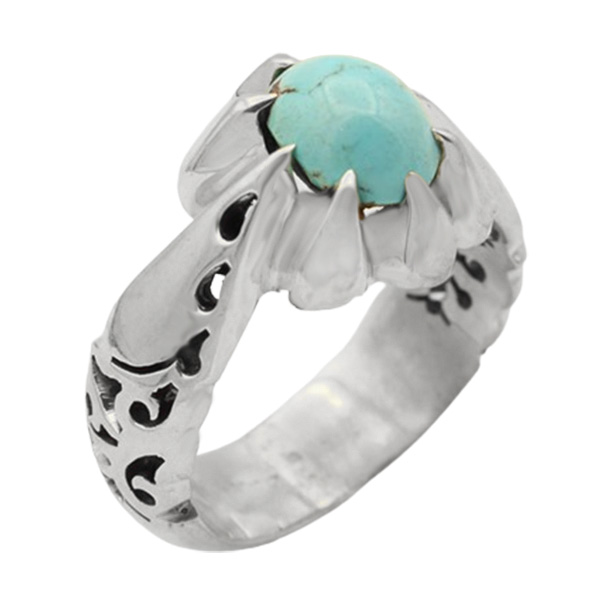 2-1-465turquoise-hotan-man-ring (1) انواع انگشتر فیروزه پسرانه اصل