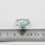 انگشتر فیروزه نیشابوری نقره مردانه دست ساز طرح هوتن - Image 5