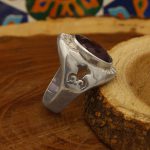 انگشتر آمیتیست نقره مردانه دست ساز طرح داراب - Image 3