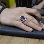 انگشتر آمیتیست نقره مردانه دست ساز طرح داراب - Image 4